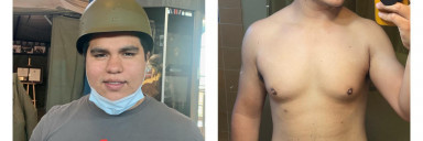 5 feet 7 Male Progress Pics of 48 lbs Fat Loss 231 lbs to 183 lbs