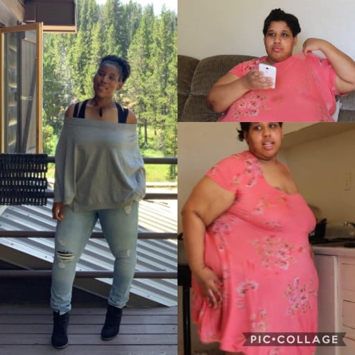 285 lbs Weight Loss Before and After 5'5 Female 480 lbs to 195 lbs