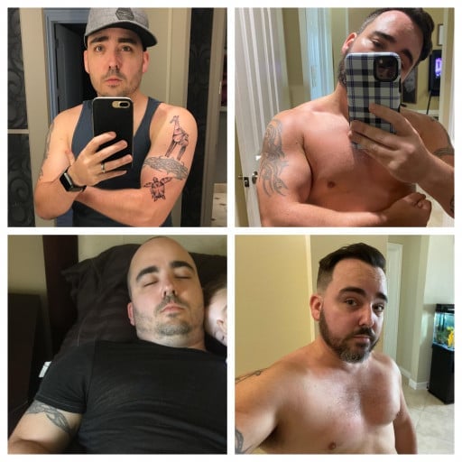 Before and After 20 lbs Weight Loss 5 feet 7 Male 198 lbs to 178 lbs