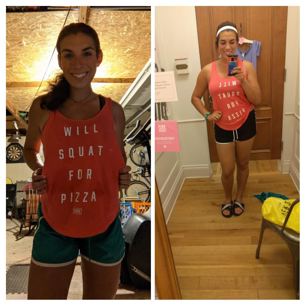 20 lbs Weight Loss Before and After 5 foot 7 Female 175 lbs to 155 lbs