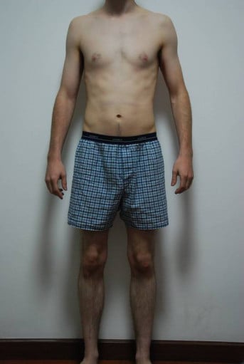 A progress pic of a 6'0" man showing a snapshot of 147 pounds at a height of 6'0