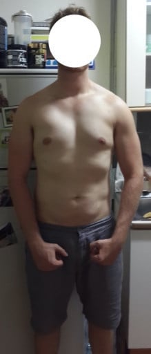 A photo of a 5'11" man showing a snapshot of 179 pounds at a height of 5'11