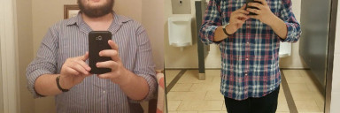 100 lbs Weight Loss Before and After 6 foot 3 Male 330 lbs to 230 lbs