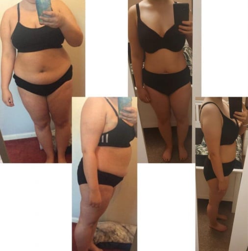 5 foot Female 40 lbs Weight Loss 180 lbs to 140 lbs