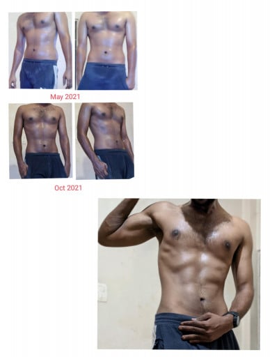 Progress Pics of 37 lbs Weight Loss 5'10 Male 197 lbs to 160 lbs