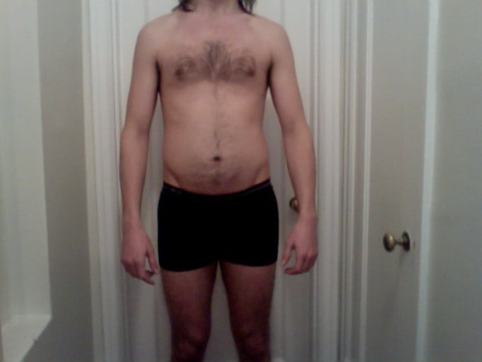 A photo of a 6'3" man showing a snapshot of 168 pounds at a height of 6'3
