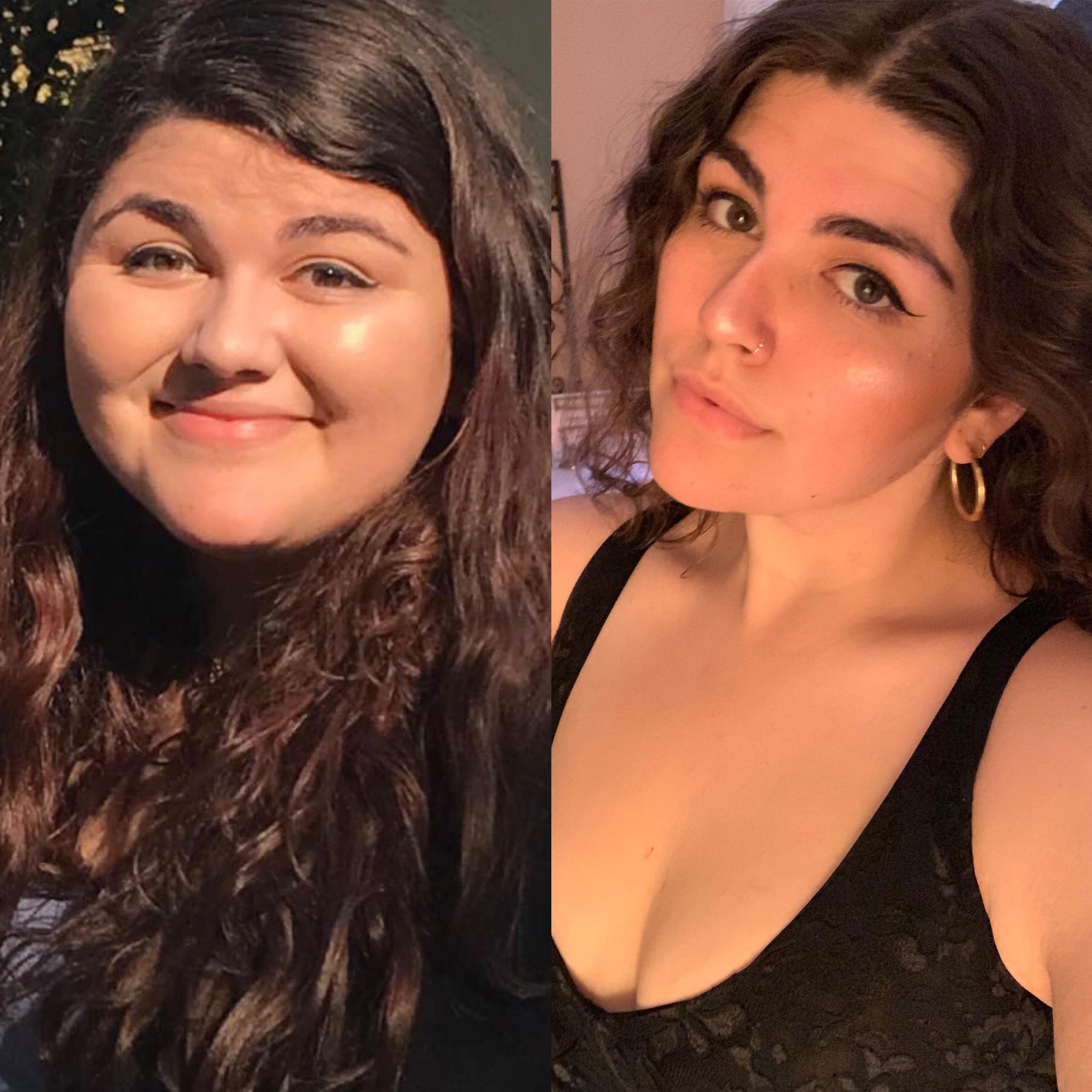 5'8 Female 104 lbs Fat Loss Before and After 324 lbs to 220 lbs