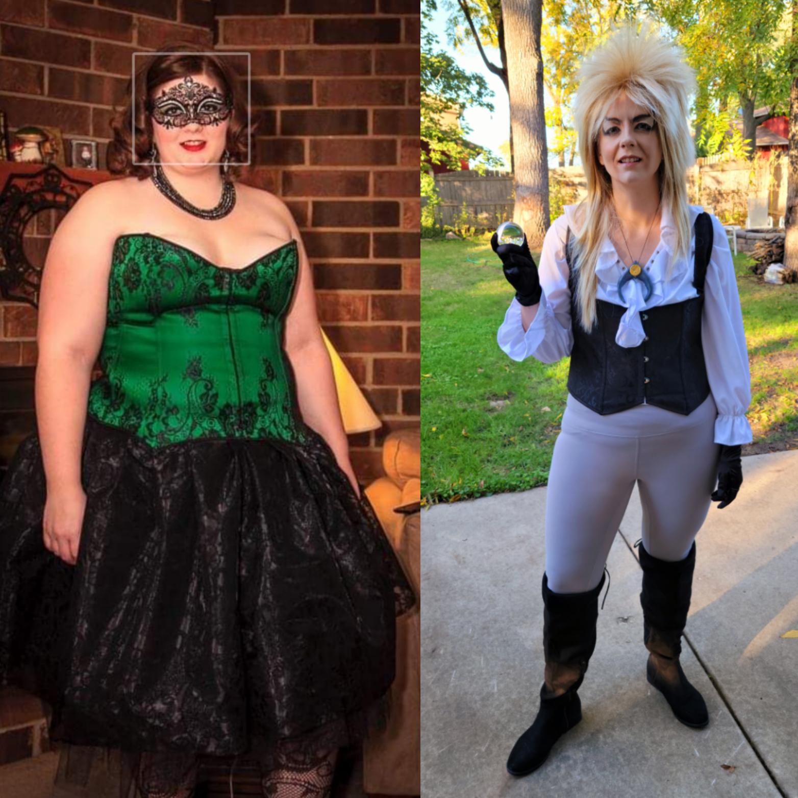 Before and After 140 lbs Fat Loss 5'9 Female 315 lbs to 175 lbs