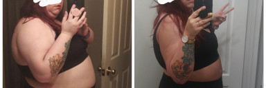 5'5 Female 52 lbs Fat Loss Before and After 296 lbs to 244 lbs
