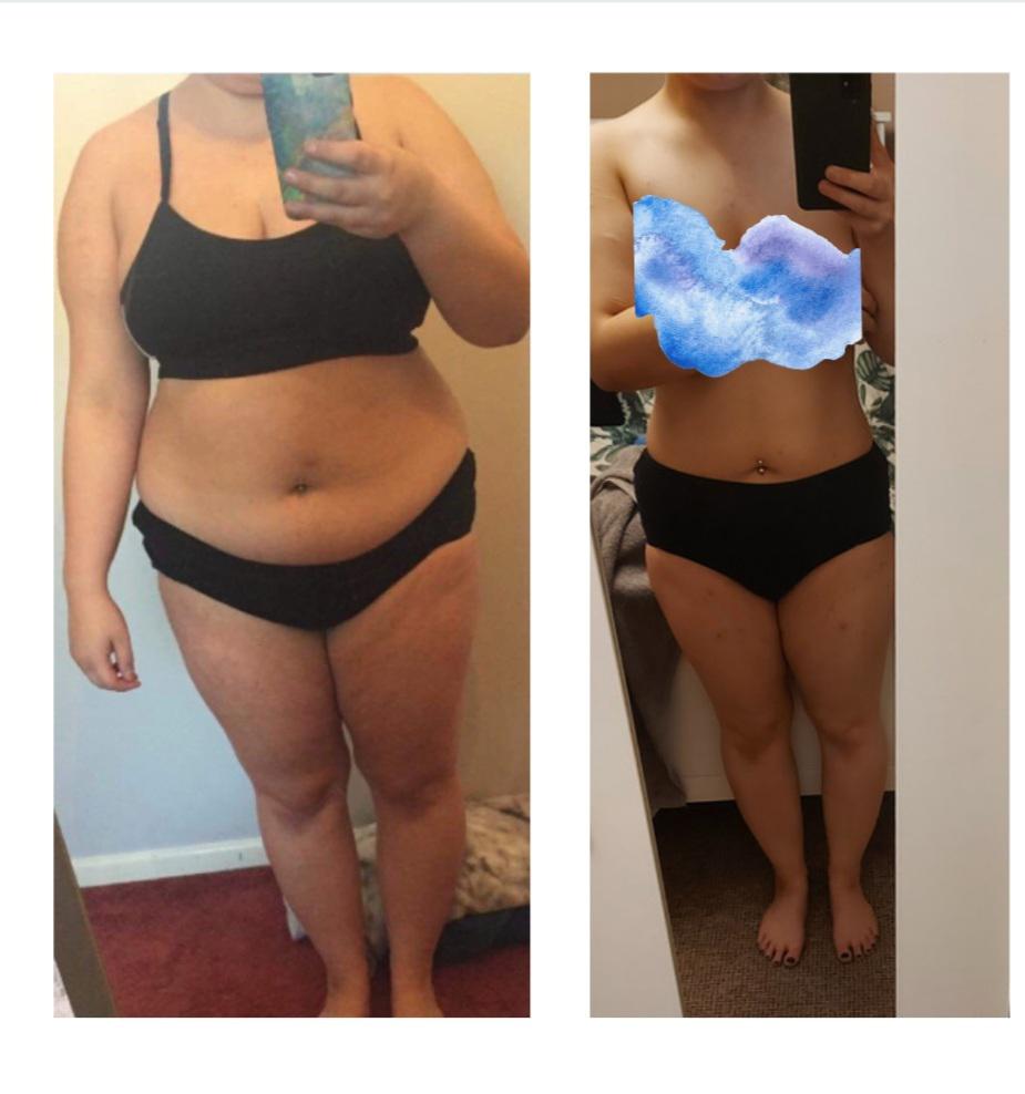 43 lbs Fat Loss 5 foot Female 180 lbs to 137 lbs