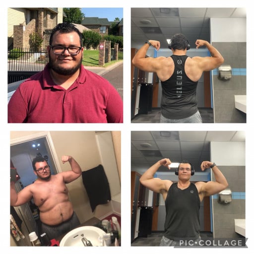Progress Pics of 142 lbs Fat Loss 5 feet 7 Male 340 lbs to 198 lbs