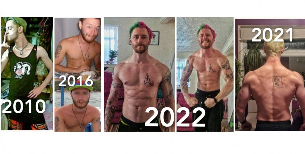 Progress Pics of 38 lbs Muscle Gain 5 feet 11 Male 120 lbs to 158 lbs