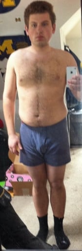 6 lbs Fat Loss Before and After 5 feet 9 Male 200 lbs to 194 lbs