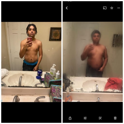 5 feet 11 Male Before and After 105 lbs Fat Loss 295 lbs to 190 lbs