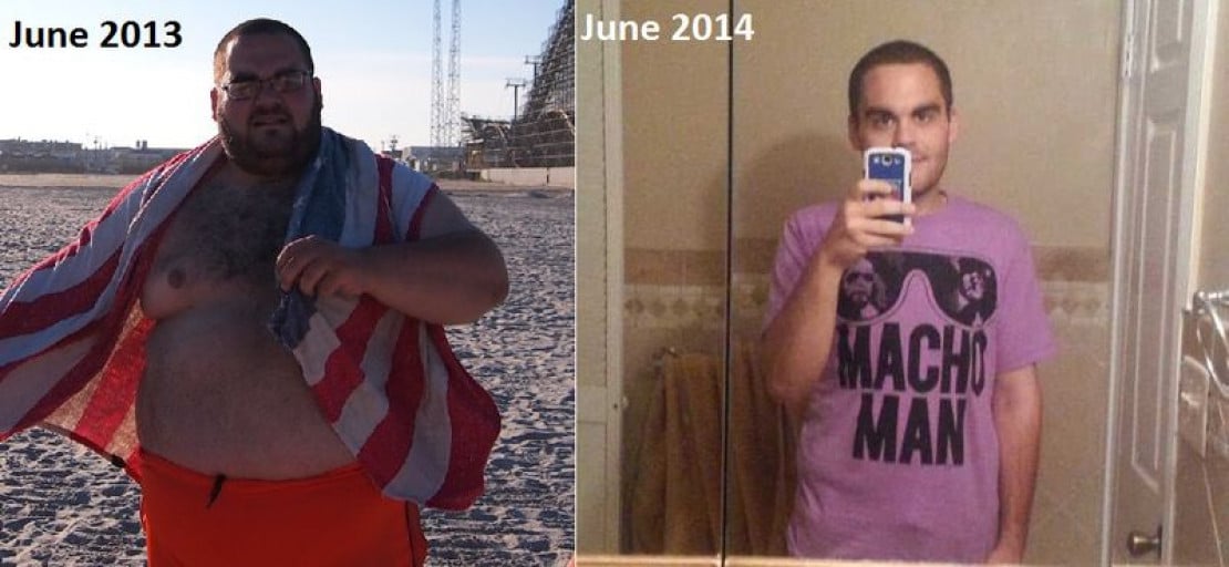 5 foot 9 Male 181 lbs Fat Loss Before and After 384 lbs to 203 lbs