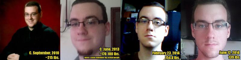 5 feet 7 Male 76 lbs Fat Loss 215 lbs to 139 lbs
