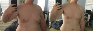 6 foot 7 Male Before and After 102 lbs Weight Loss 375 lbs to 273 lbs