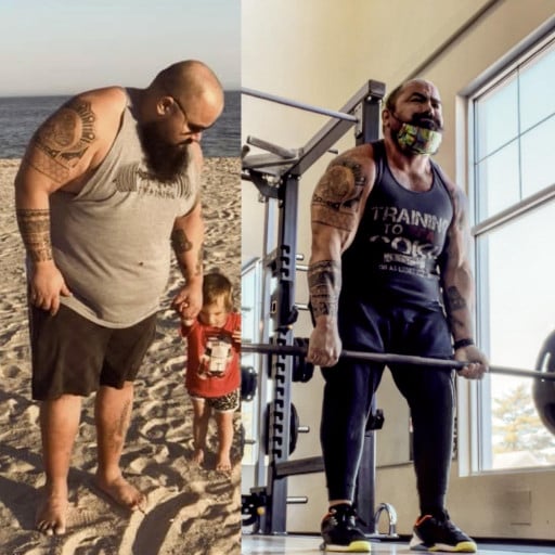 5'11 Male Progress Pics of 55 lbs Fat Loss 310 lbs to 255 lbs
