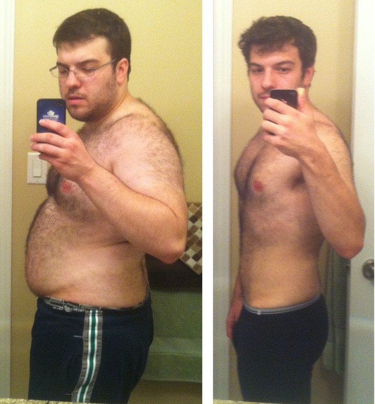 5 feet 7 Male Before and After 80 lbs Weight Loss 240 lbs to 160 lbs