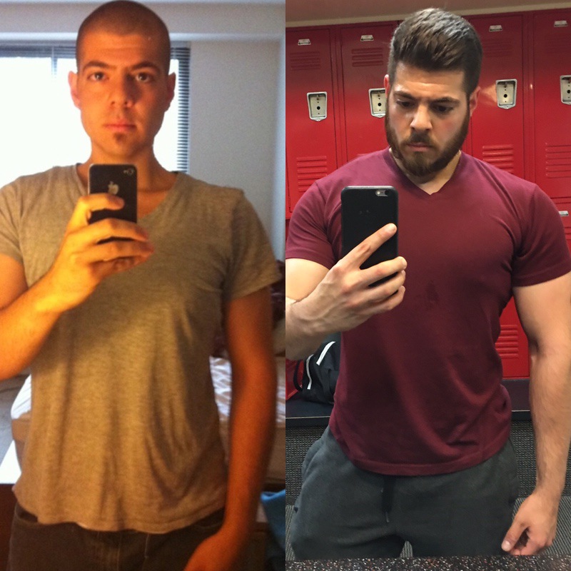 5 foot 8 Male Progress Pics of 2 lbs Muscle Gain 180 lbs to 182 lbs