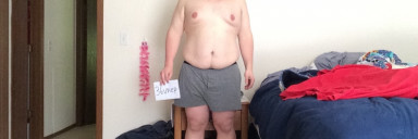 3 Pictures of a 235 lbs 5 feet 7 Male Weight Snapshot