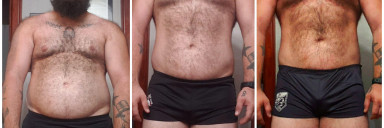 Before and After 16 lbs Weight Loss 5 feet 7 Male 240 lbs to 224 lbs