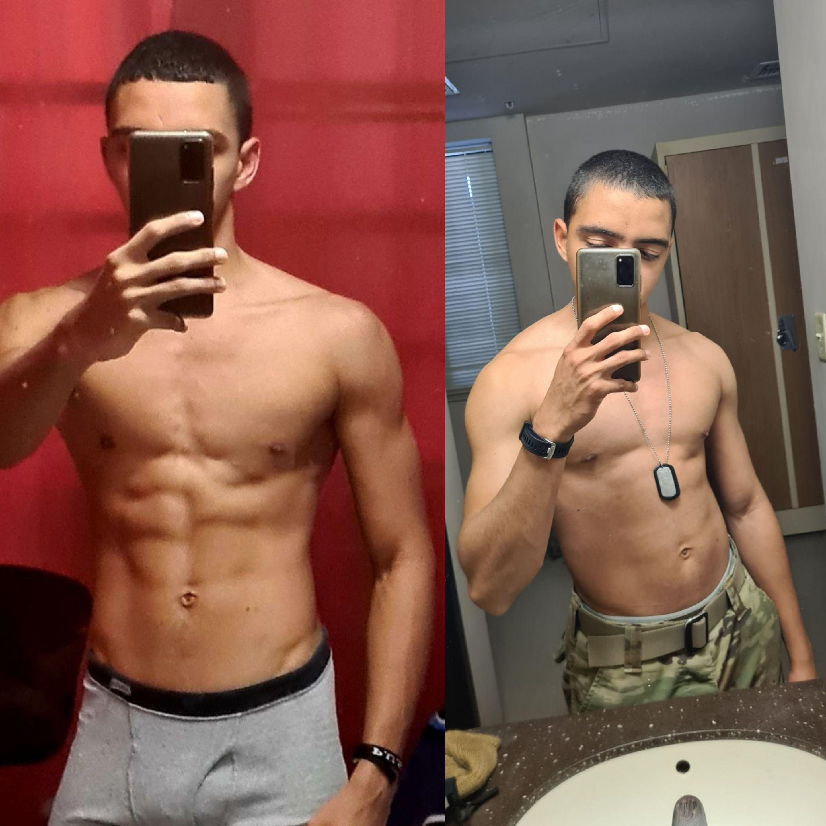26 lbs Weight Gain 5 feet 5 Male 104 lbs to 130 lbs