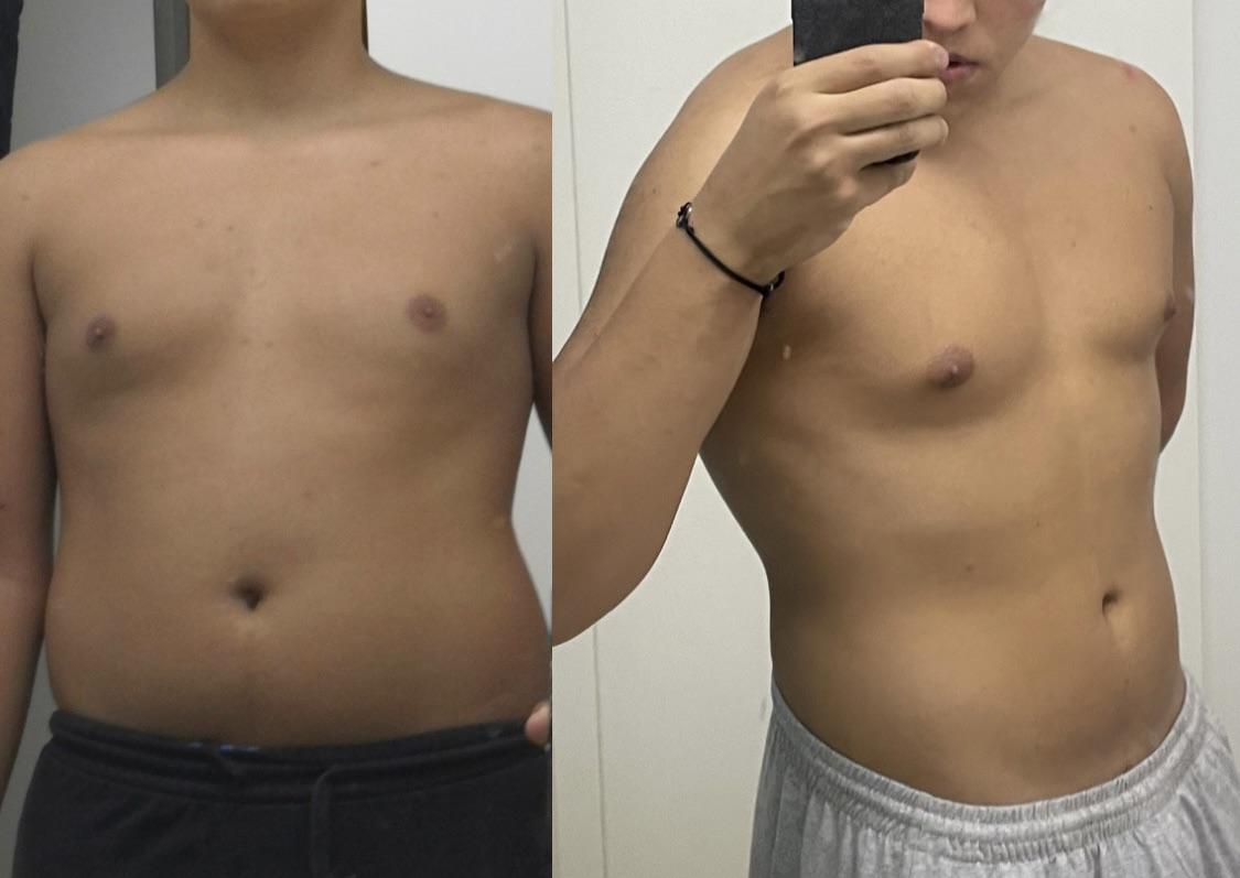 18 lbs Weight Loss Before and After 5'9 Male 198 lbs to 180 lbs