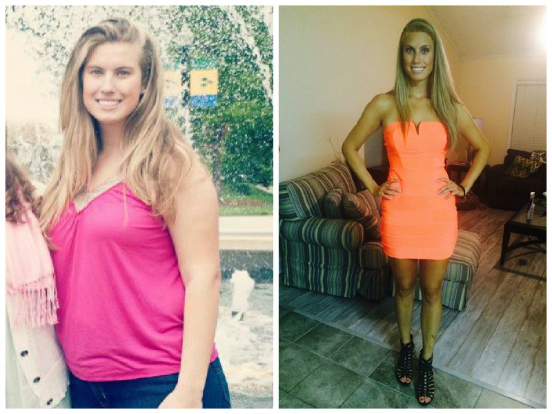 Before and After 52 lbs Weight Loss 6 foot Female 213 lbs to 161 lbs