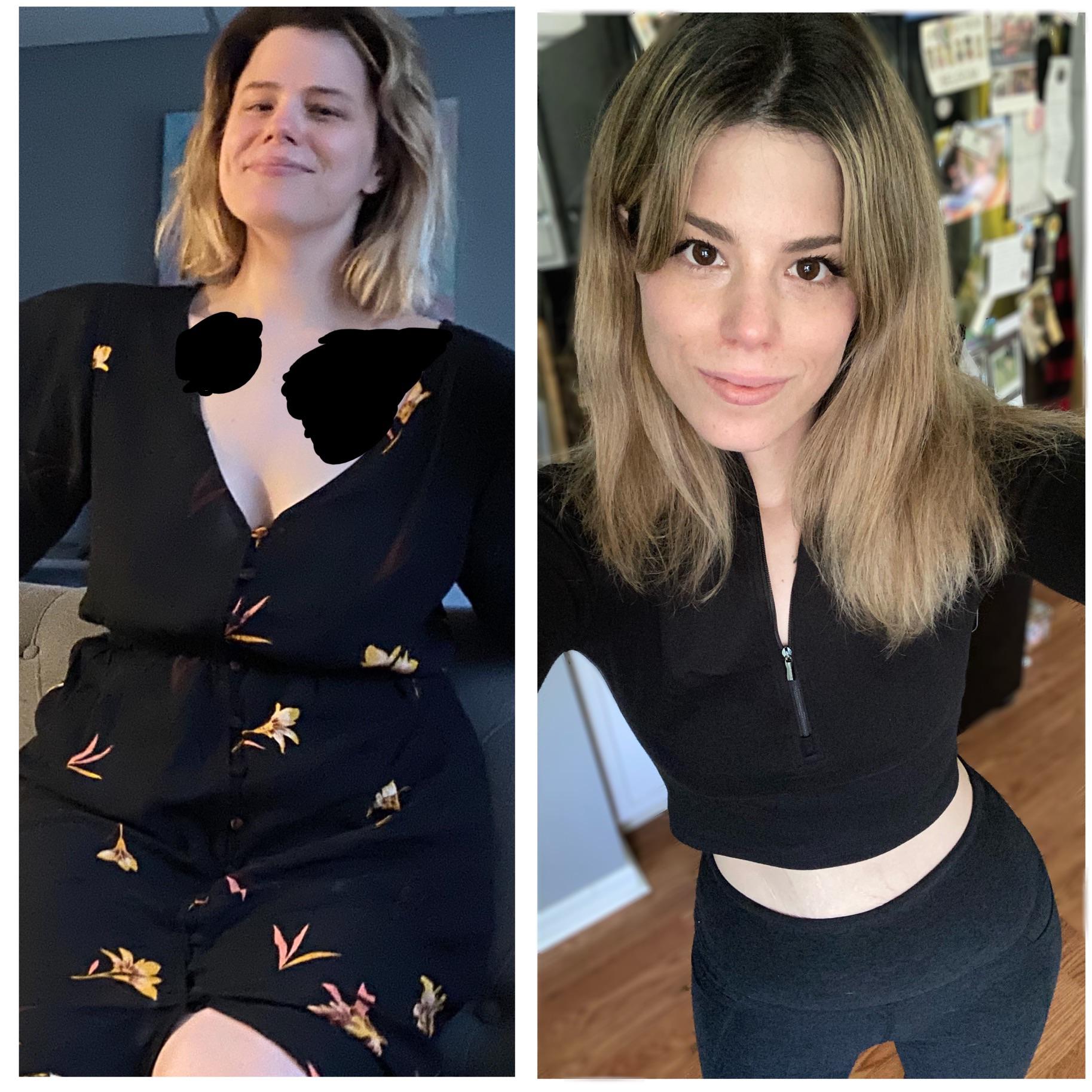5 foot 5 Female Progress Pics of 50 lbs Weight Loss 170 lbs to 120 lbs