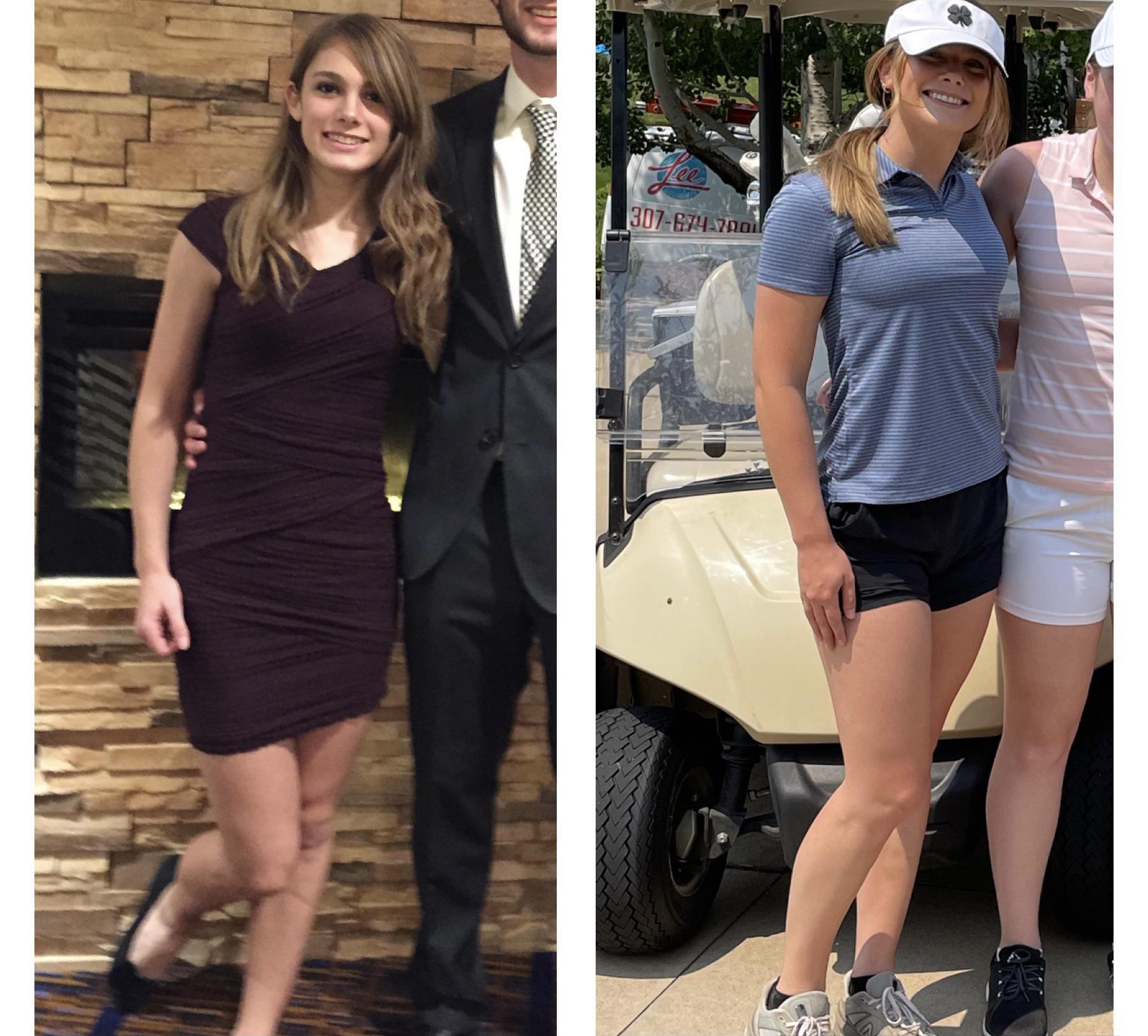 5 feet 8 Female 35 lbs Muscle Gain Before and After 110 lbs to 145 lbs