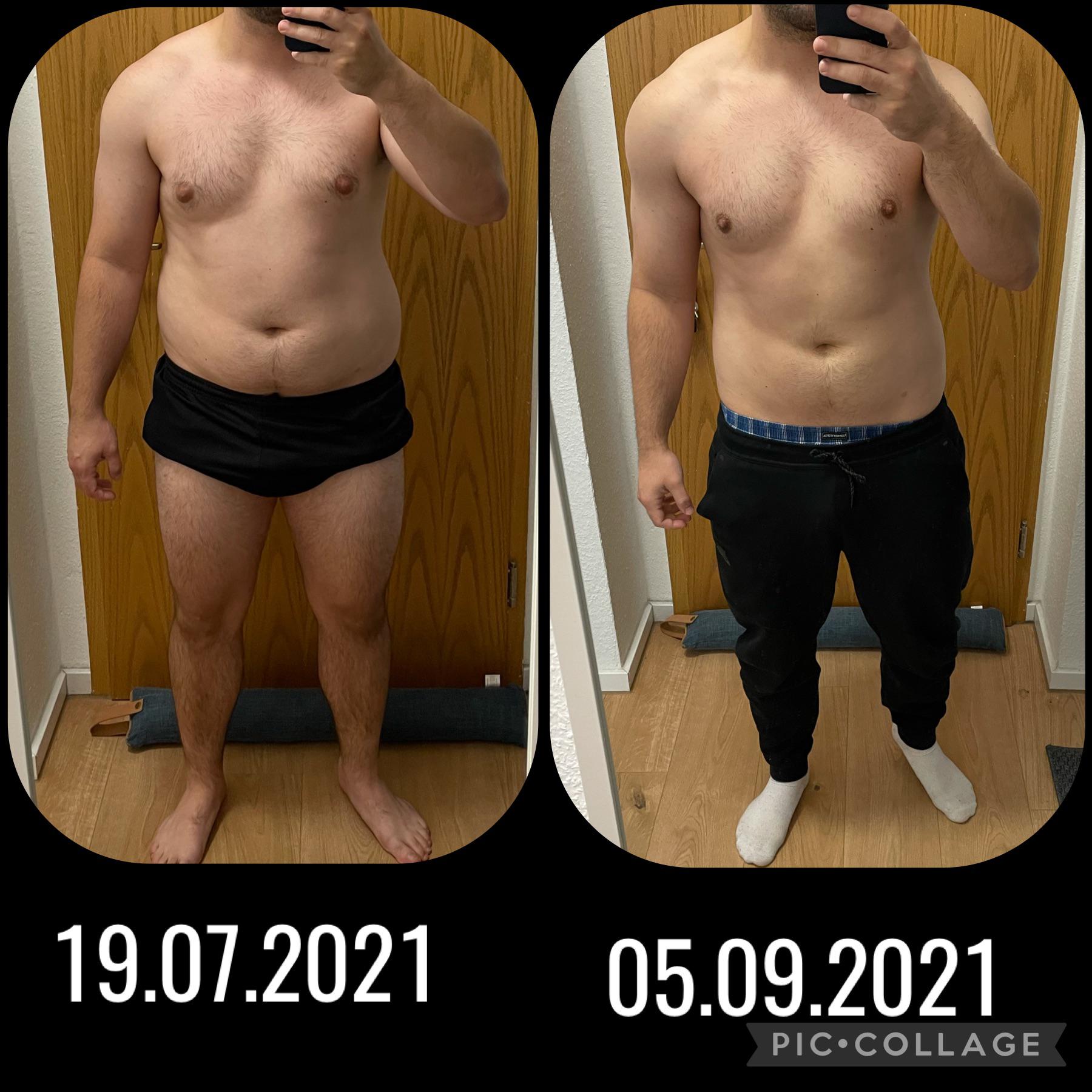 5 foot 8 Male Progress Pics of 23 lbs Fat Loss 220 lbs to 197 lbs