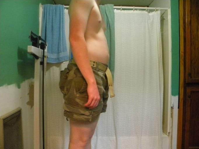 A picture of a 5'7" male showing a snapshot of 150 pounds at a height of 5'7