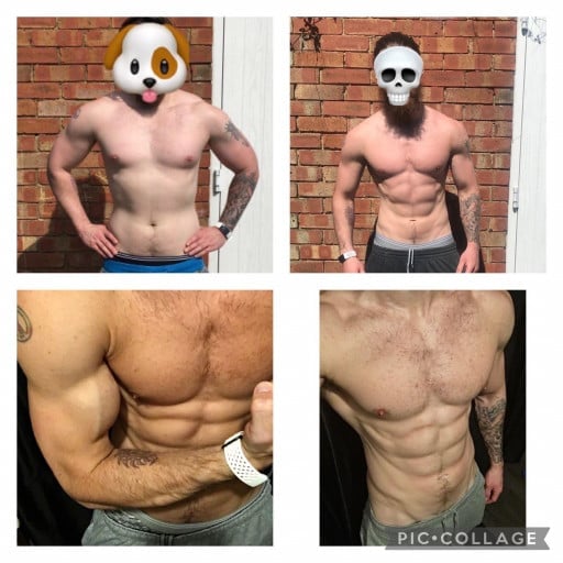 5'9 Male Progress Pics of 35 lbs Weight Loss 185 lbs to 150 lbs