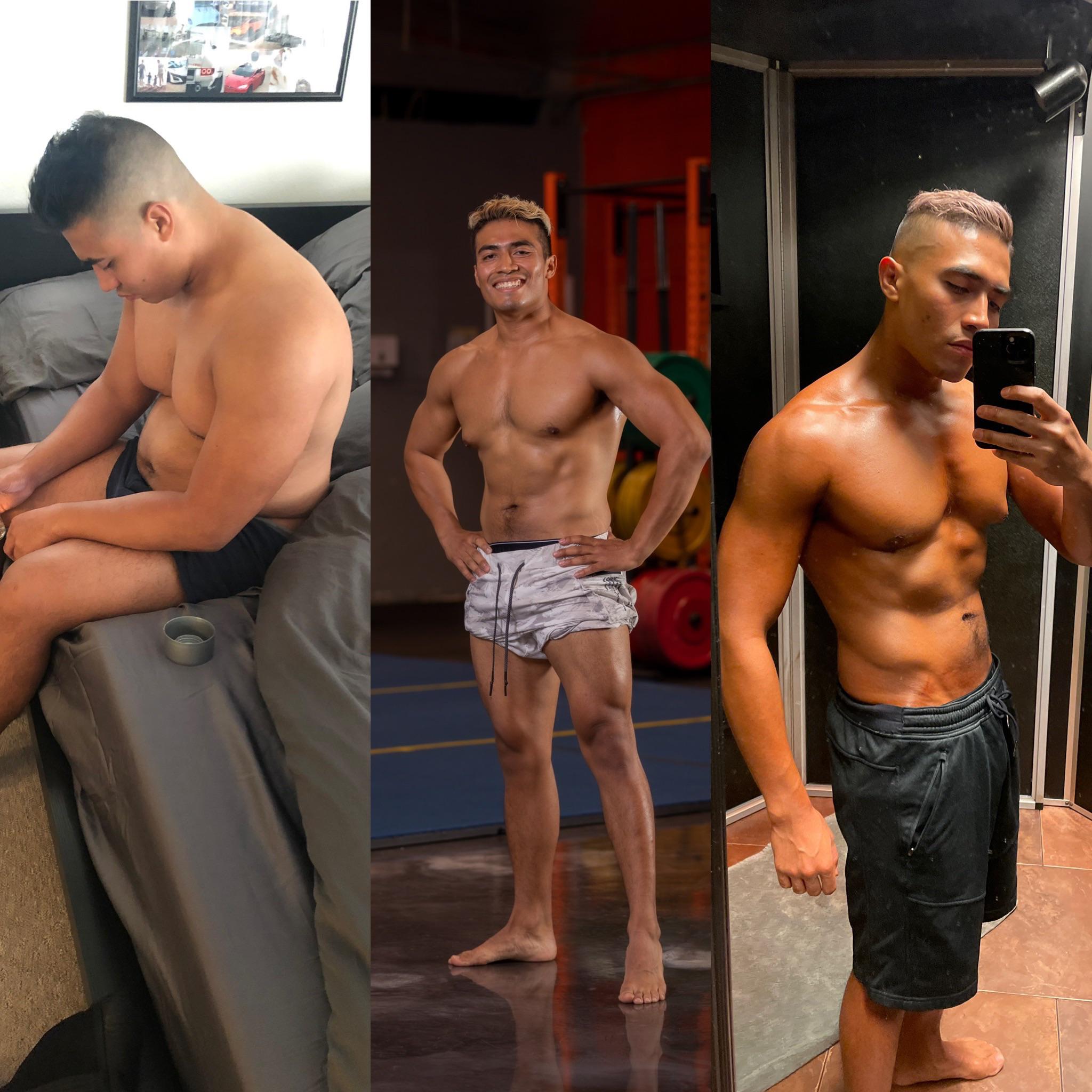 5 feet 7 Male Progress Pics of 49 lbs Weight Loss 217 lbs to 168 lbs