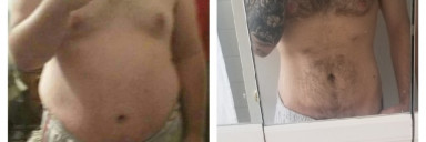 160 lbs Weight Loss 5 foot 11 Male 345 lbs to 185 lbs
