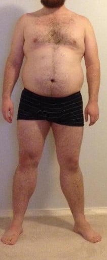 A progress pic of a 6'1" man showing a snapshot of 275 pounds at a height of 6'1