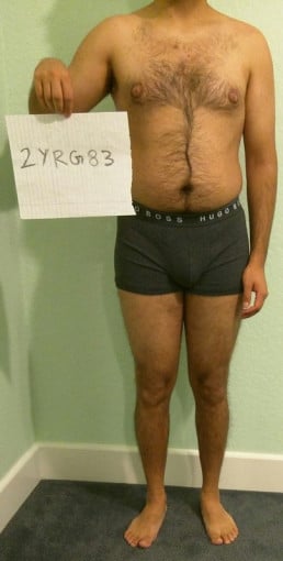A photo of a 5'8" man showing a snapshot of 162 pounds at a height of 5'8