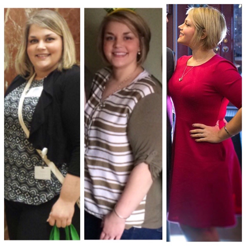 Before and After 94 lbs Fat Loss 5'2 Female 293 lbs to 199 lbs