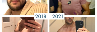5 feet 10 Male Before and After 99 lbs Weight Loss 240 lbs to 141 lbs