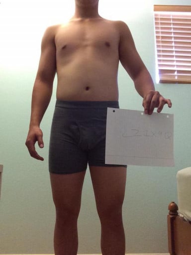 3 Pictures of a 5'7 157 lbs Male Weight Snapshot