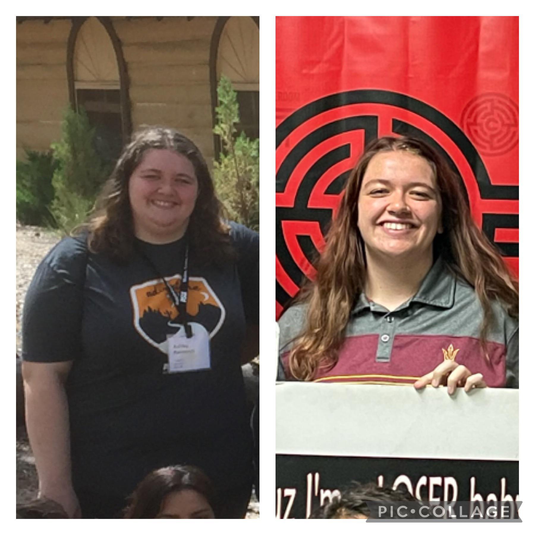 Progress Pics of 126 lbs Weight Loss 5'11 Female 348 lbs to 222 lbs