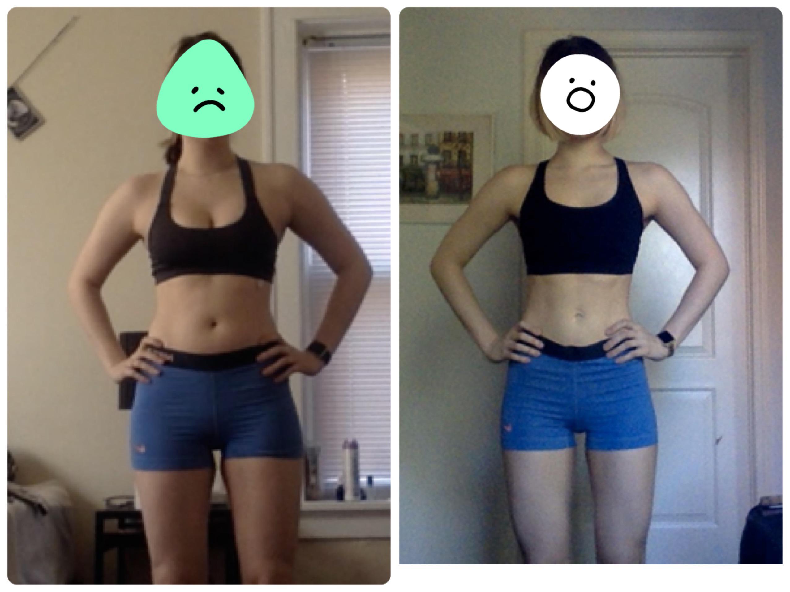 10 lbs Weight Loss 5 foot 5 Female 130 lbs to 120 lbs