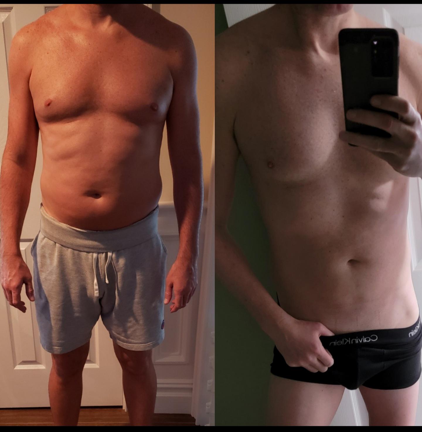 6 feet 3 Male Progress Pics of 30 lbs Weight Loss 215 lbs to 185 lbs