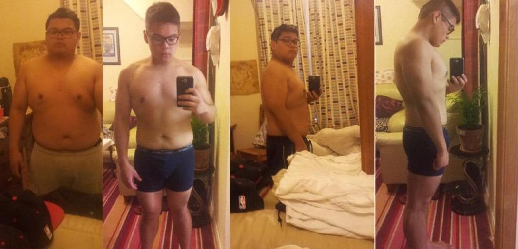 5 foot 7 Male 60 lbs Weight Loss Before and After 244 lbs to 184 lbs