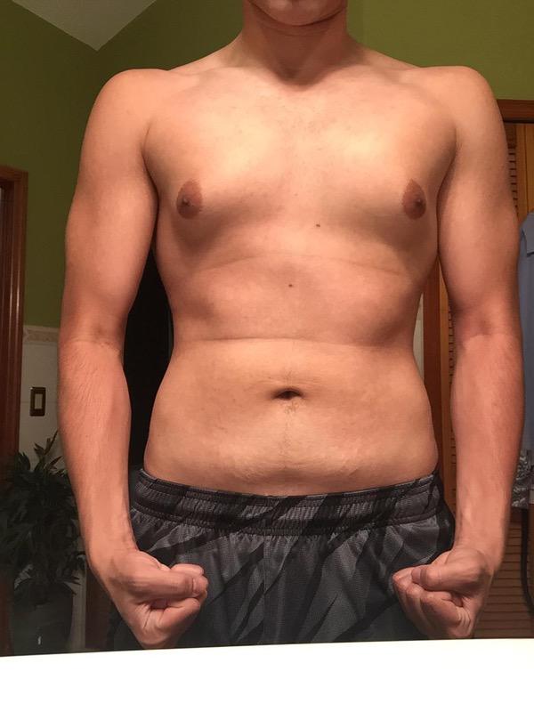 4 Photos of a 5'10 172 lbs Male Weight Snapshot