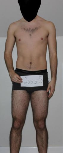 A photo of a 6'2" man showing a snapshot of 179 pounds at a height of 6'2