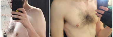 Before and After 25 lbs Weight Loss 6 feet 1 Male 190 lbs to 165 lbs