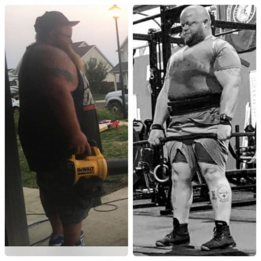 5 foot 9 Male Before and After 130 lbs Weight Loss 430 lbs to 300 lbs