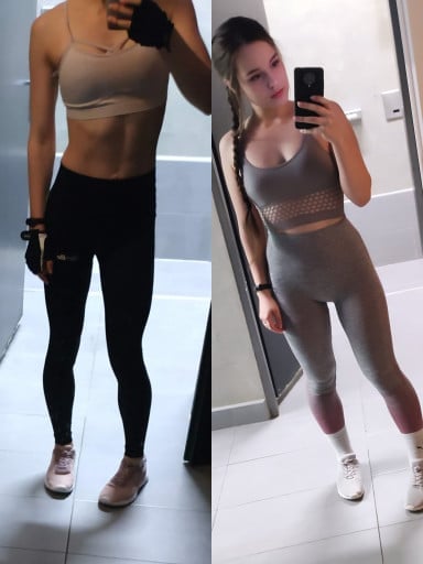 5 foot 3 Female 29 lbs Weight Gain 105 lbs to 134 lbs